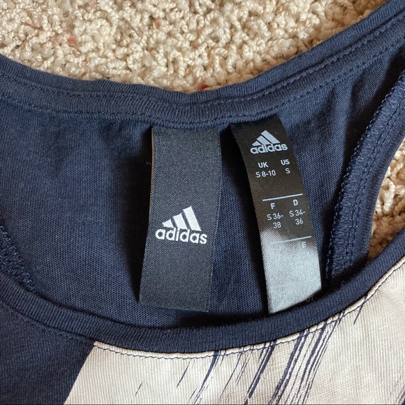 Adidas Graphic Diamond Tank Top Tee Shirt - Picture 4 of 4